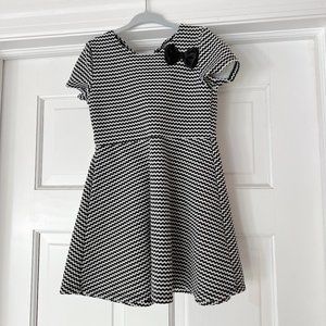 healthtex girls black and white dress, size 4T